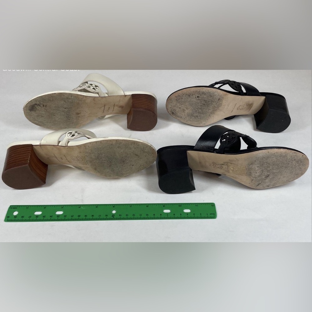 Tory Burch Tiny Miller Toe Ring Sandals In Black … - image 3